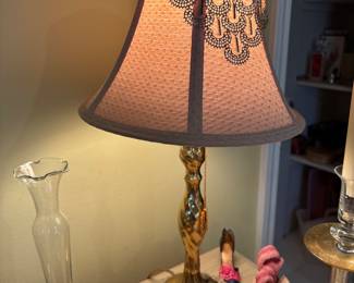 Elegant brass lamp