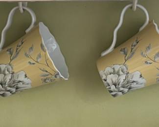 Elegant set of coffee / tea cups