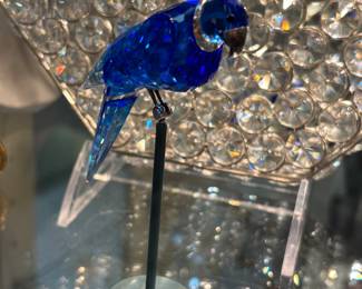 Swarovski crystal paradise bird figurine