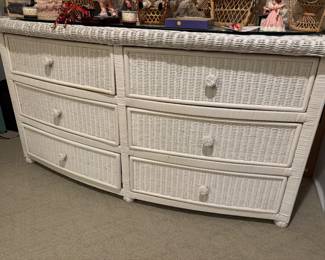 Wicker dresser