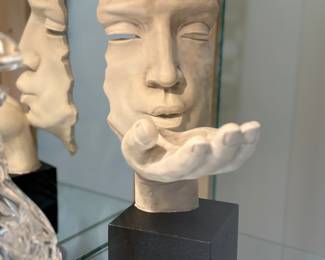 Virtruvian man sculpture