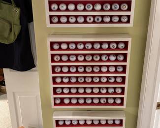 Golf ball collection from around Michigan