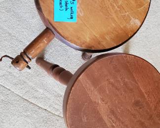 antique milking stools