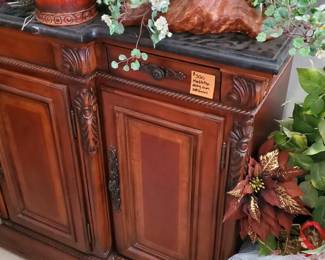 marble top credenza