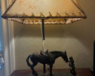 bronze lamp