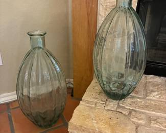 large glass bottles