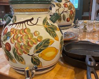 painted decanter