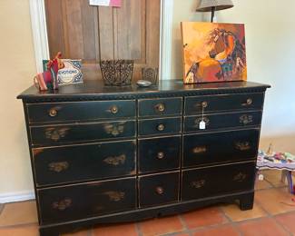 black dresser