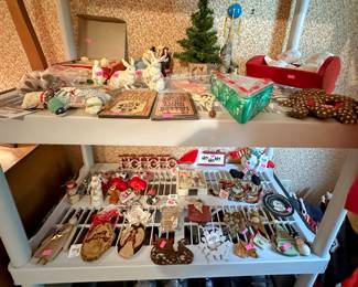 Vintage items, and Christmas ornaments