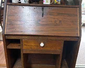 Primitive Ladies/Child's drop front secretary desk