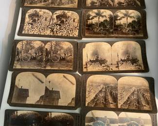 Stereoscope with picture cards