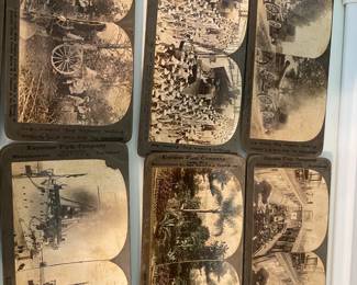 Stereoscope with picture cards