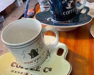 Coffee cups and saucers