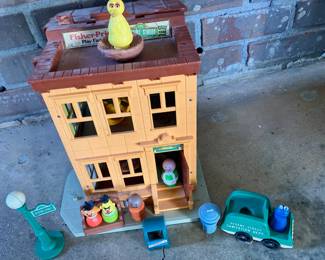 Vintage Little People Sesame Street playset