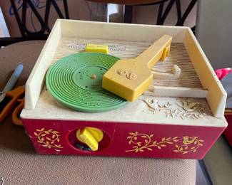 Vintage toy record player
