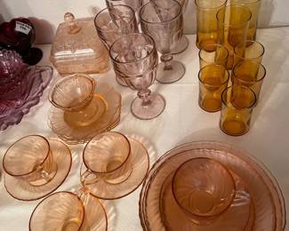 Pink glass