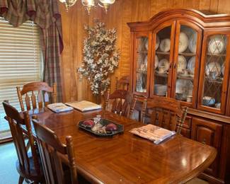 Dining Room Table, Curio Cabinet