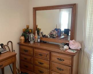 Dresser with mirror