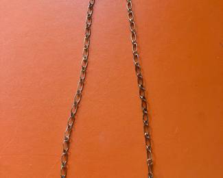 Vintage Navajo Sterling and turquoise pendant, by J Delgarito