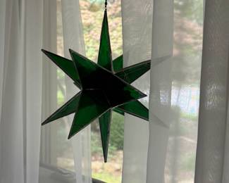 Stained Glass Starburst Hanging art