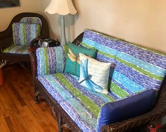 Wicker patio set