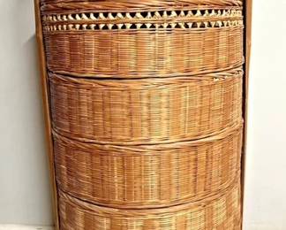 5 Tier Chinese Wedding Basket 31" Tall Bamboo Stackable