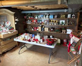Very large selection of vintage Christmas Decor