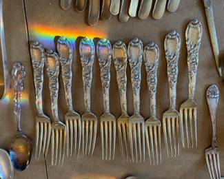 Tiffany Chrysantemum Vermeil 10 Forks
