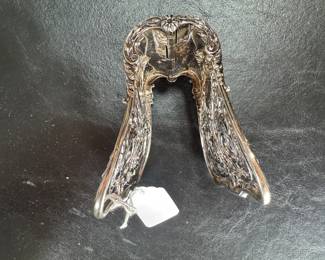 Gorgeous French Sterling Canape' /Asparagus Serving Grips