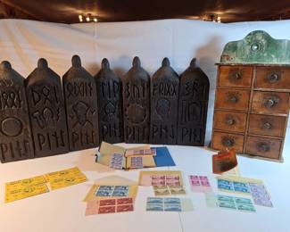 Viking Bottles, Stamps, Spice Rack And More