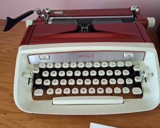 Like New Royal Red Safari Typewriter