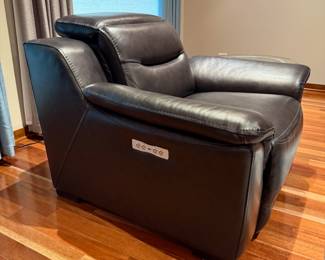 Leather Power Recliner by Jason Furniture