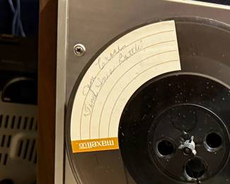 Vintage Akai GX-220D Reel to Reel Tape Deck and Jim Croce - Time in a Bottle Reel