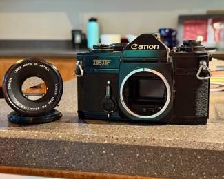 Canon EF 35mm Film Camera w/ 50mm 1.8 FD Lens