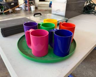 Vintage Maxmug Melamine Mug Set by Massimo Vignelli for Heller