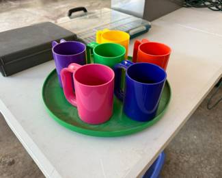 Vintage Maxmug Melamine Mug Set by Massimo Vignelli for Heller
