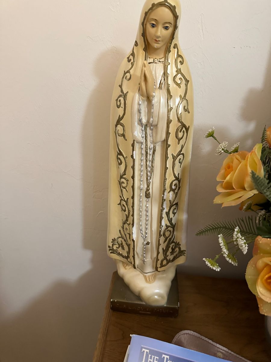 Vintage ceramic statue of the Blessed Mother