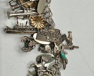 Sterling Silver Charm Bracelet one of several