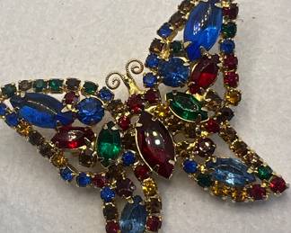 Weiss Butterfly Brooch Marked