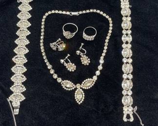 Weiss Rhinestone Jewelry Lot