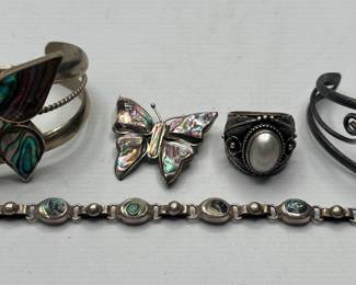 Sterling and Abalone