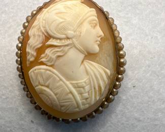 Antique Carved Cameo "Athena"