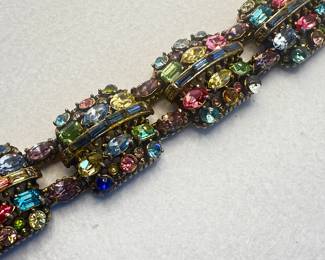 Hollycraft Rhinestone Bracelet