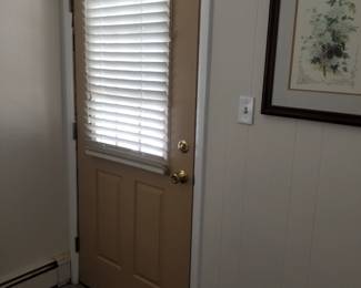 Entry door - interior view