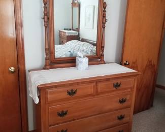 Dresser with mirror