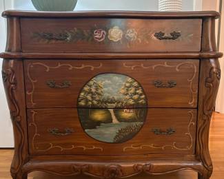 vintage italian handpainted dresser