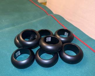Black Napkin Rings