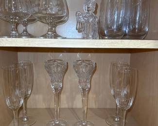 crystal cordial glasses