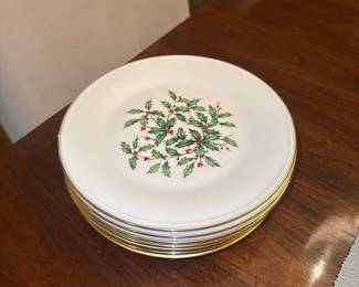 Lenox Oxford Special Christmas Holiday Salad Plates