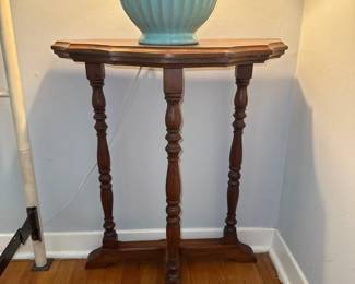 Halfmoon Console Table Cherry Wood